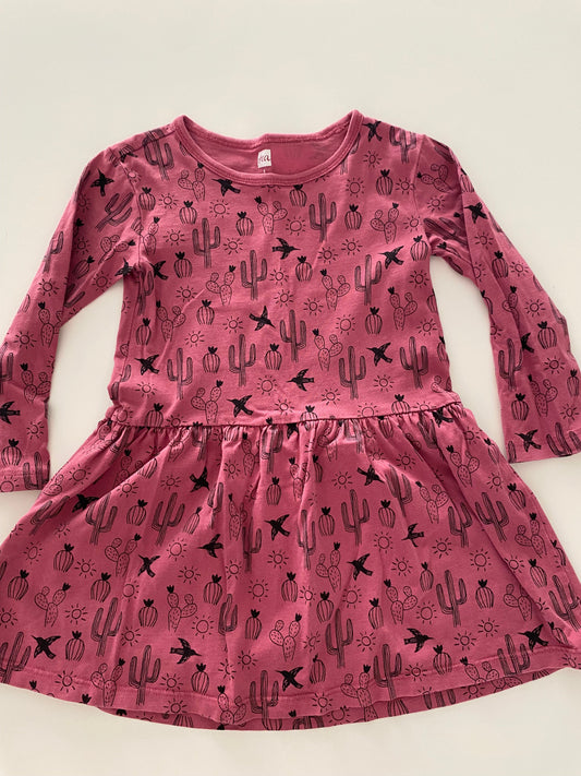 #117-Girls 3T, Tea Rose Pink Desert Print Tunic, GUC,*reduced*