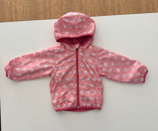 #117, Girls 18M, Columbia pink fleece lined jacket, VGUC