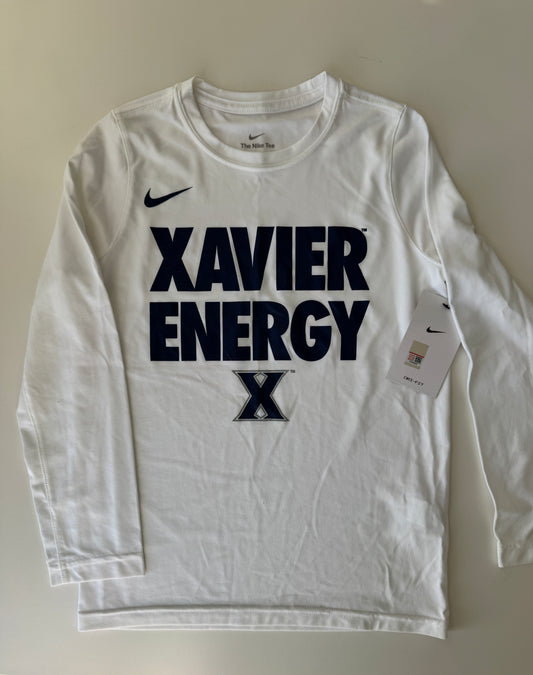 #32 NWT Xavier kids S (6/7) LS white tshirt