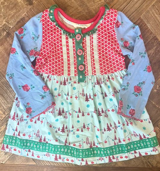 #75 Matilda Jane Christmas Shirt, Size 18-24 m