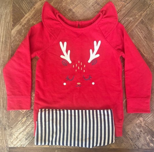 #75 Cat & Jack Girls Reindeer Set, Size 3T
