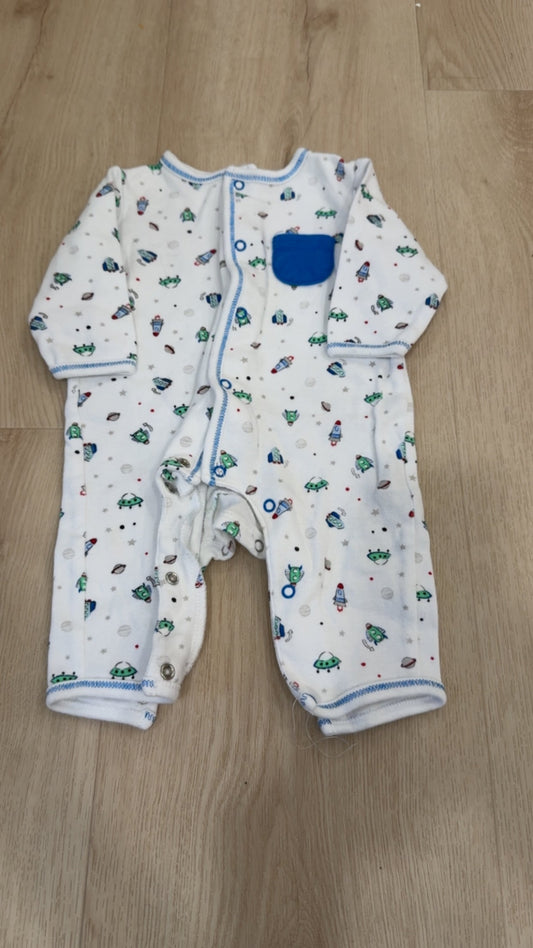 REDUCED! #49 boys spaceship sleeper 0-3 months GUC