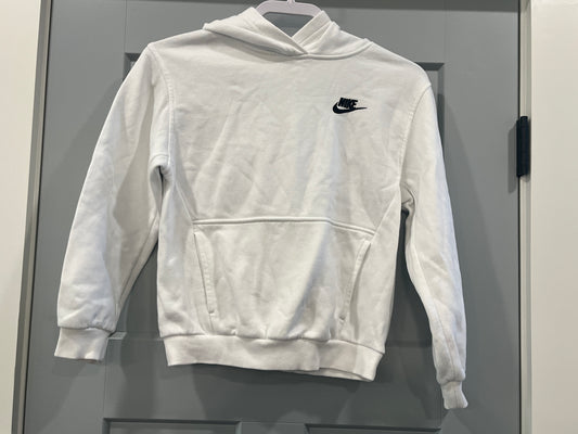135 Nike white sweatshirt, unisex, Size YM, LN