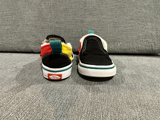 Boys size 8 vans with Velcro strap