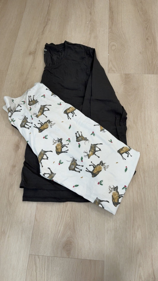 REDUCED! #49 womens Burts Bees reindeer pjs XL VGUC