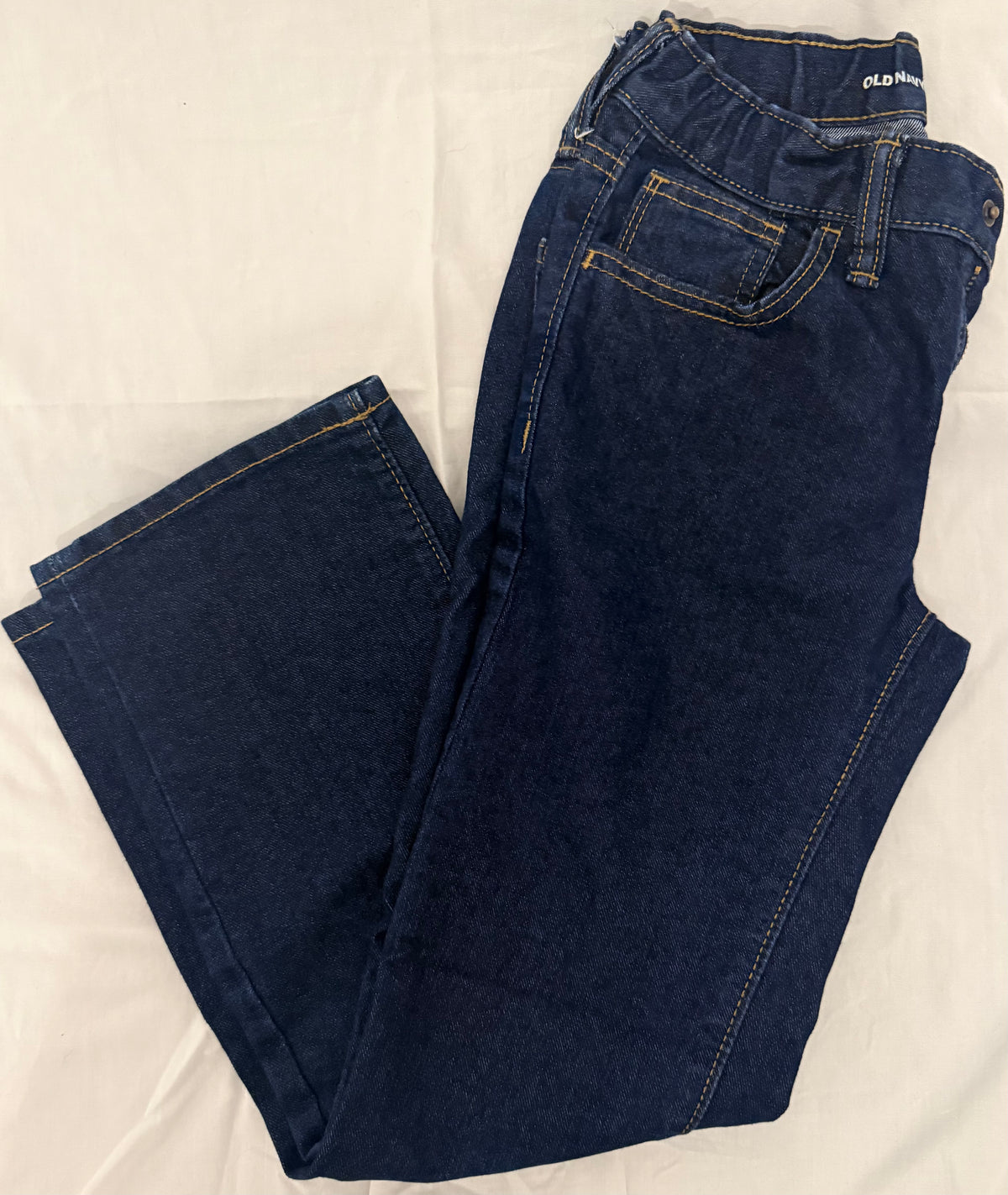 #143 Old Navy dark rinse straight leg Boys jeans size 8
