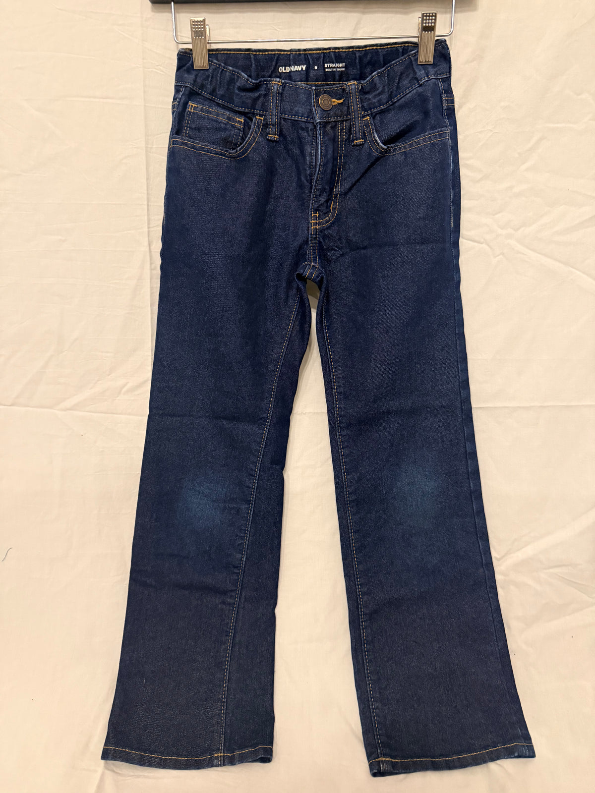 #143 Old Navy dark rinse straight leg Boys jeans size 8