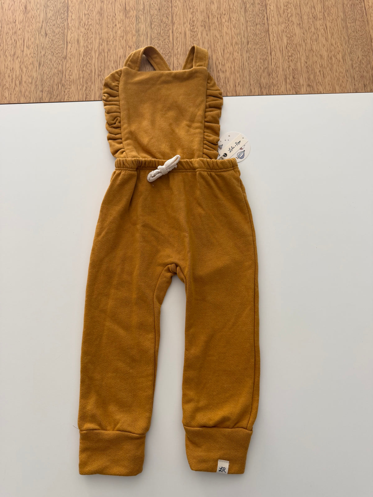 #117, Girls 24M, Lulu + Roo mustard yellow jumper, New