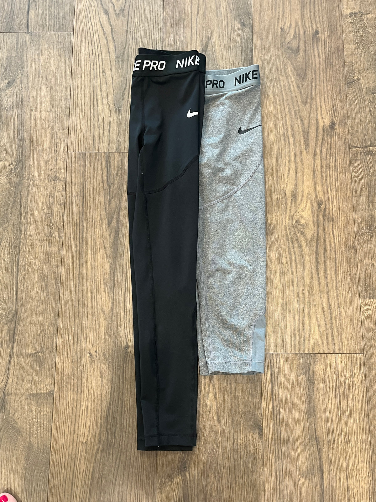 135 Nike Pro Basketball tights grey 3/4 length, Black full length, YM, LN