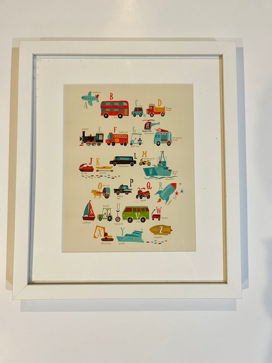 #67 ABC Vehicles wall art