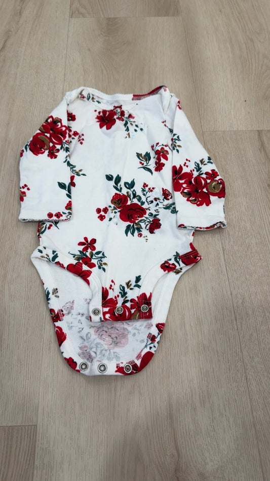 REDUCED! #49 girls Carters floral onesie 9 months VGUC
