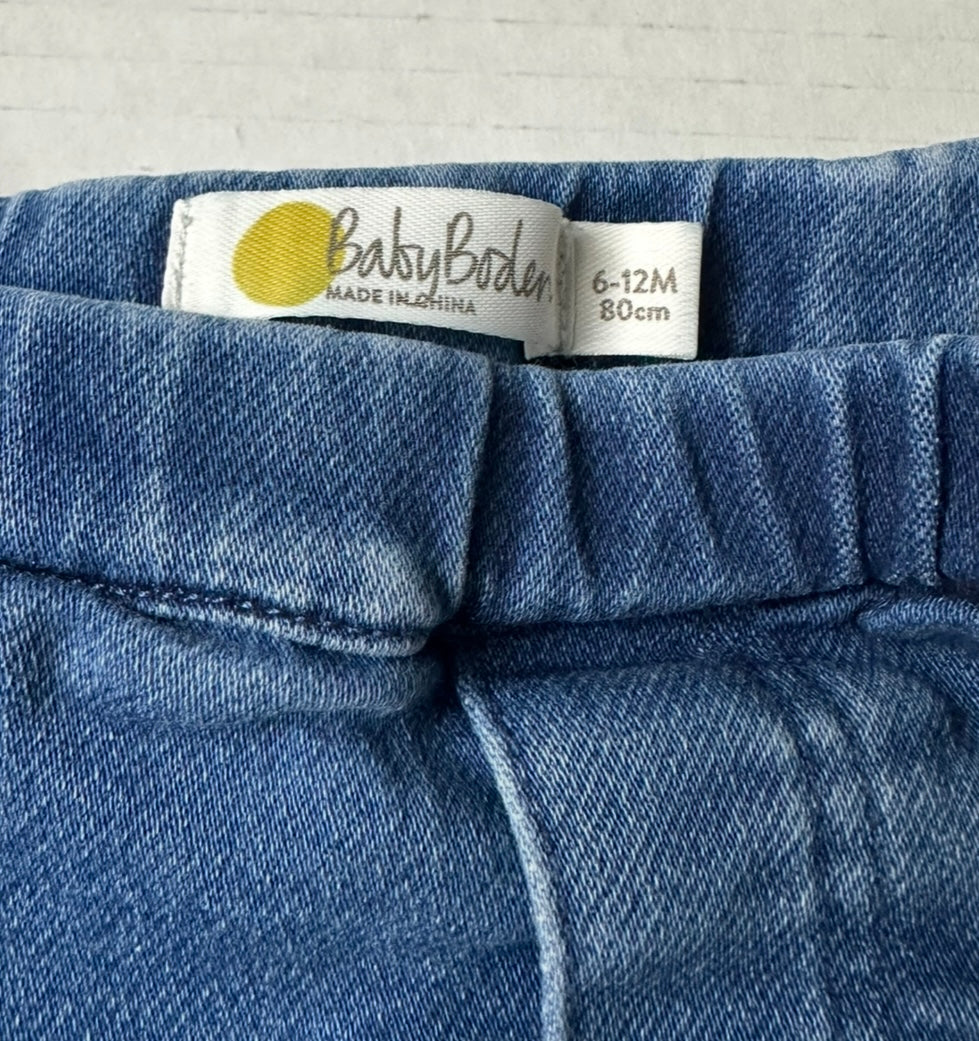 #146 Baby Boden Stretch Denim Jeans Girls 6-12M