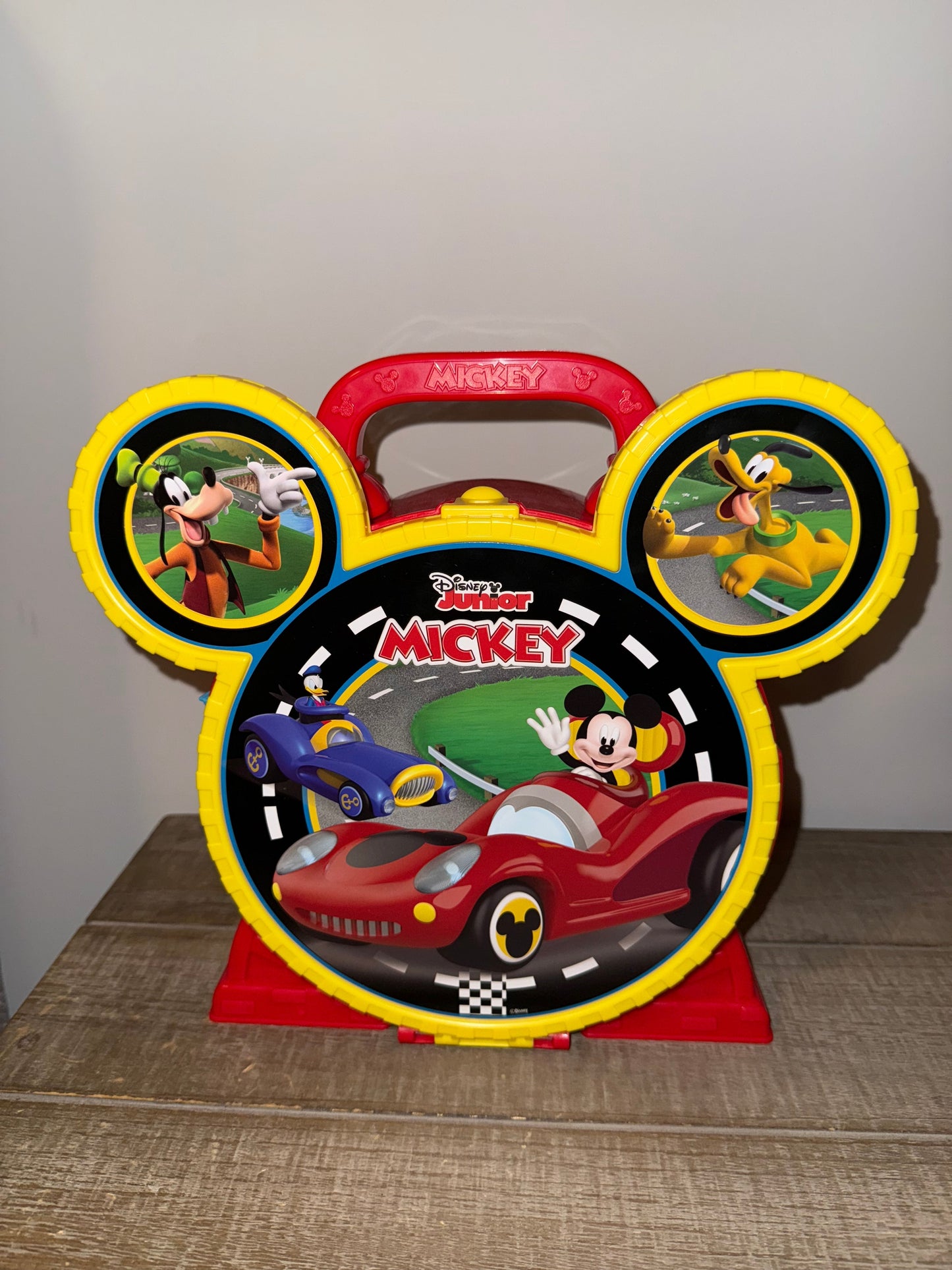Seller 106: REDUCED Mickey Mouse Stow 'n Go Portable Playset (Comes with 1 car)