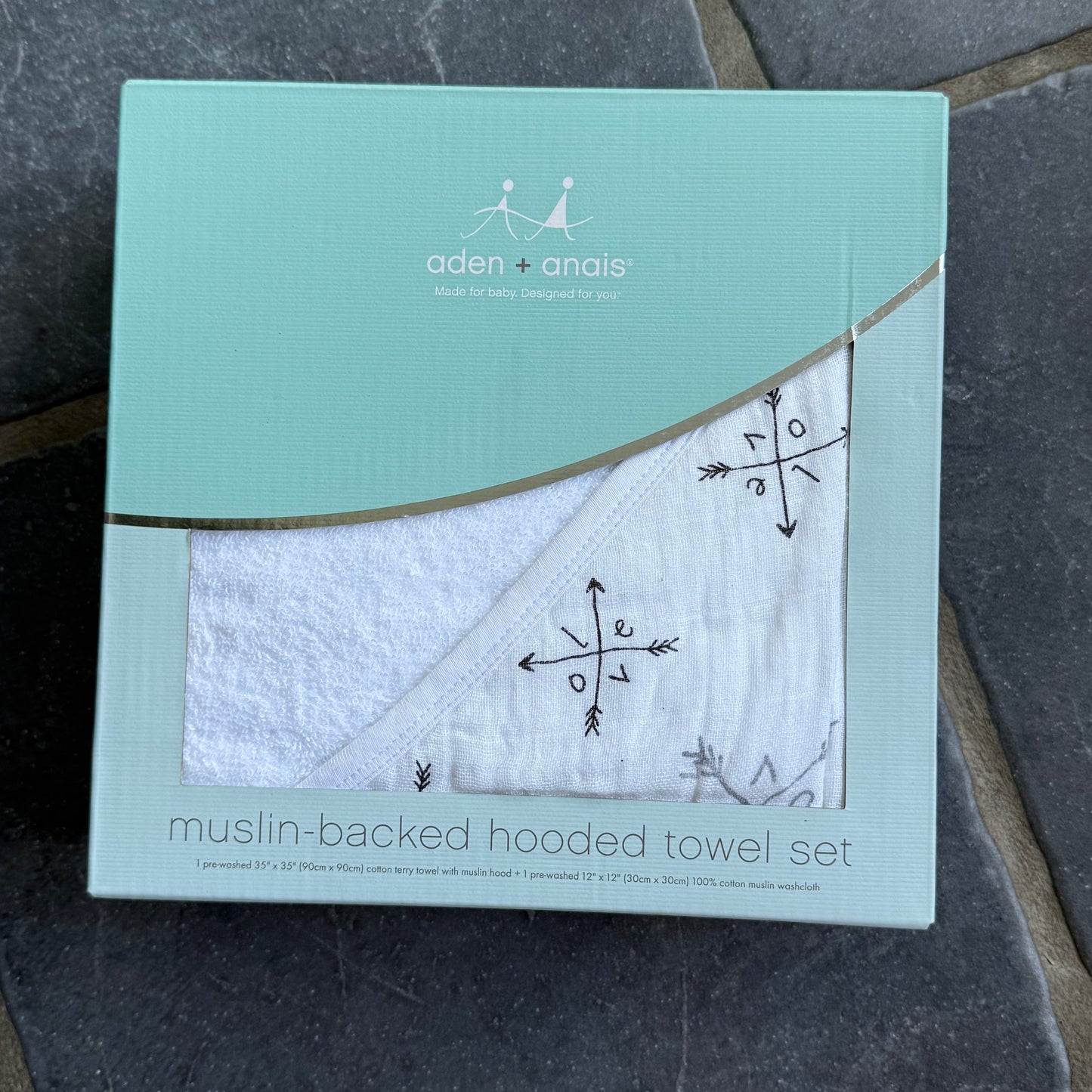 #1 Aden + Anais Muslin Hooded Towel Gift Set NEW REDUCED
