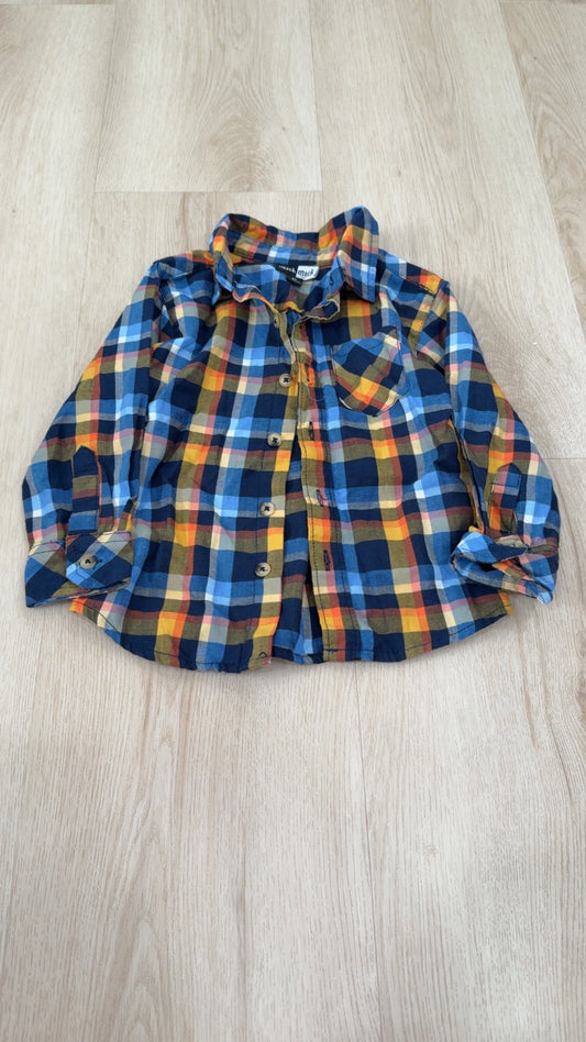REDUCED! #49 boys MickMack plaid button down 2T VGUC