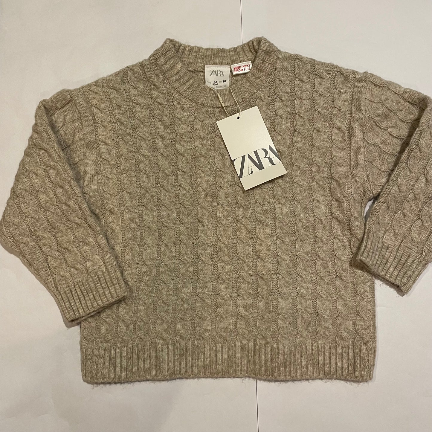 #126 Boys Zara 2-3T sweater NEW with tags