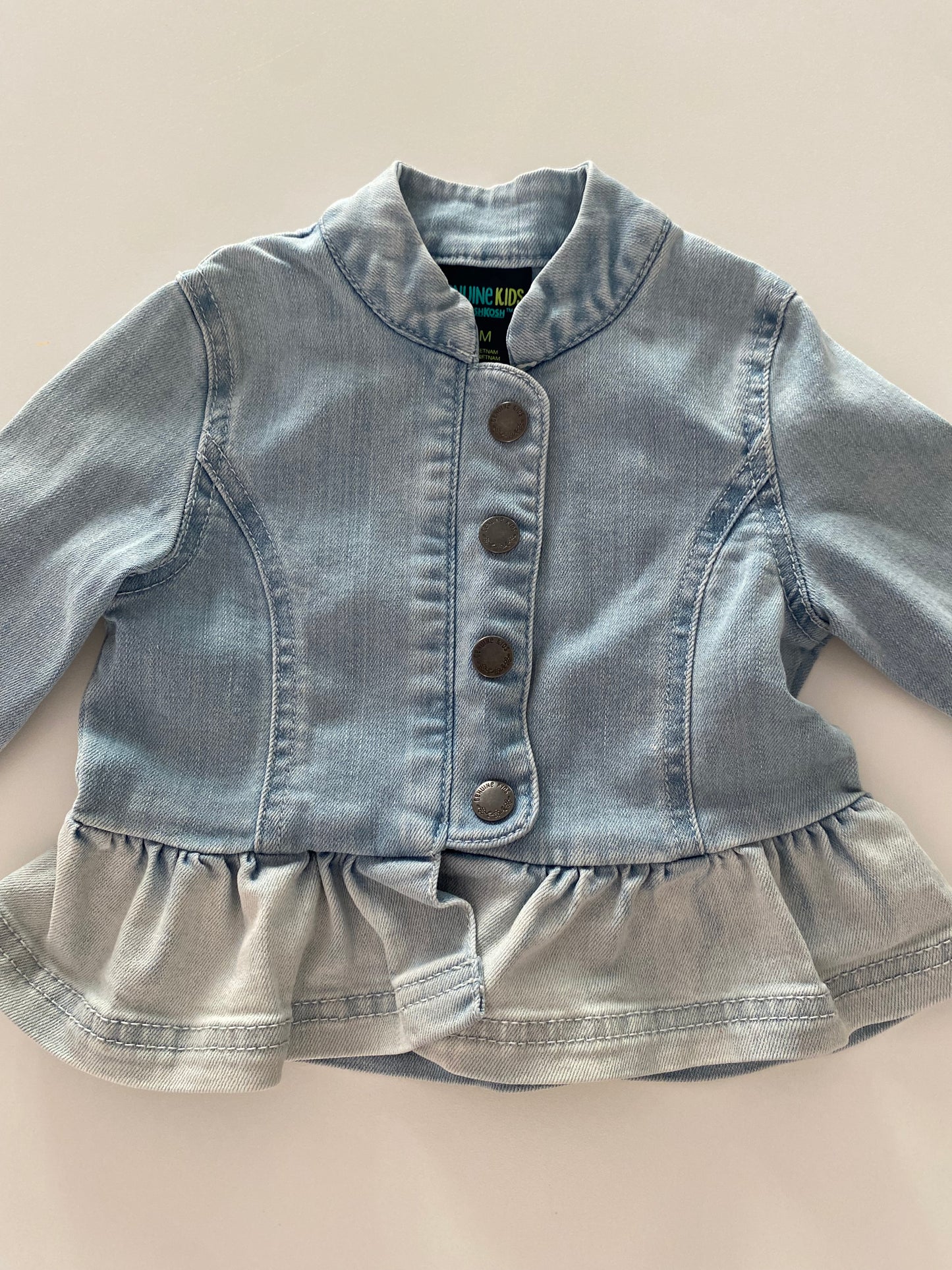 #117- Girls 18M, Genuine Kids Ombré Jean Jacket, VGUC