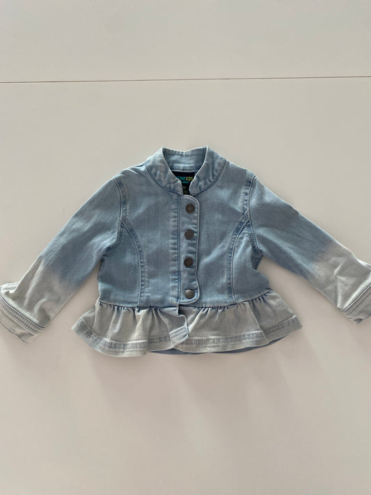 #117- Girls 18M, Genuine Kids Ombré Jean Jacket, VGUC