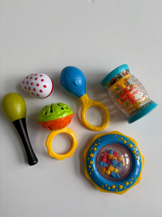 Seller #105 - Infant Music Toy Bundle (shakers, rattles) GUC