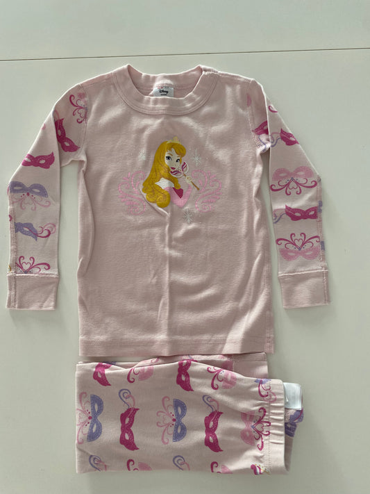#117- Girls 3T, Hanna Andersson Aurora Princess Pajamas, GUC