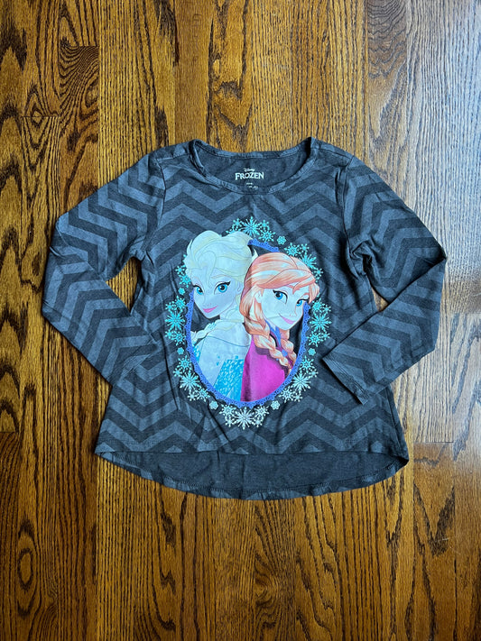 Seller #115 - REDUCED Disney’s Frozen Girls 7/8 (M) Anna & Elsa Long Sleeve Shirt, GUC