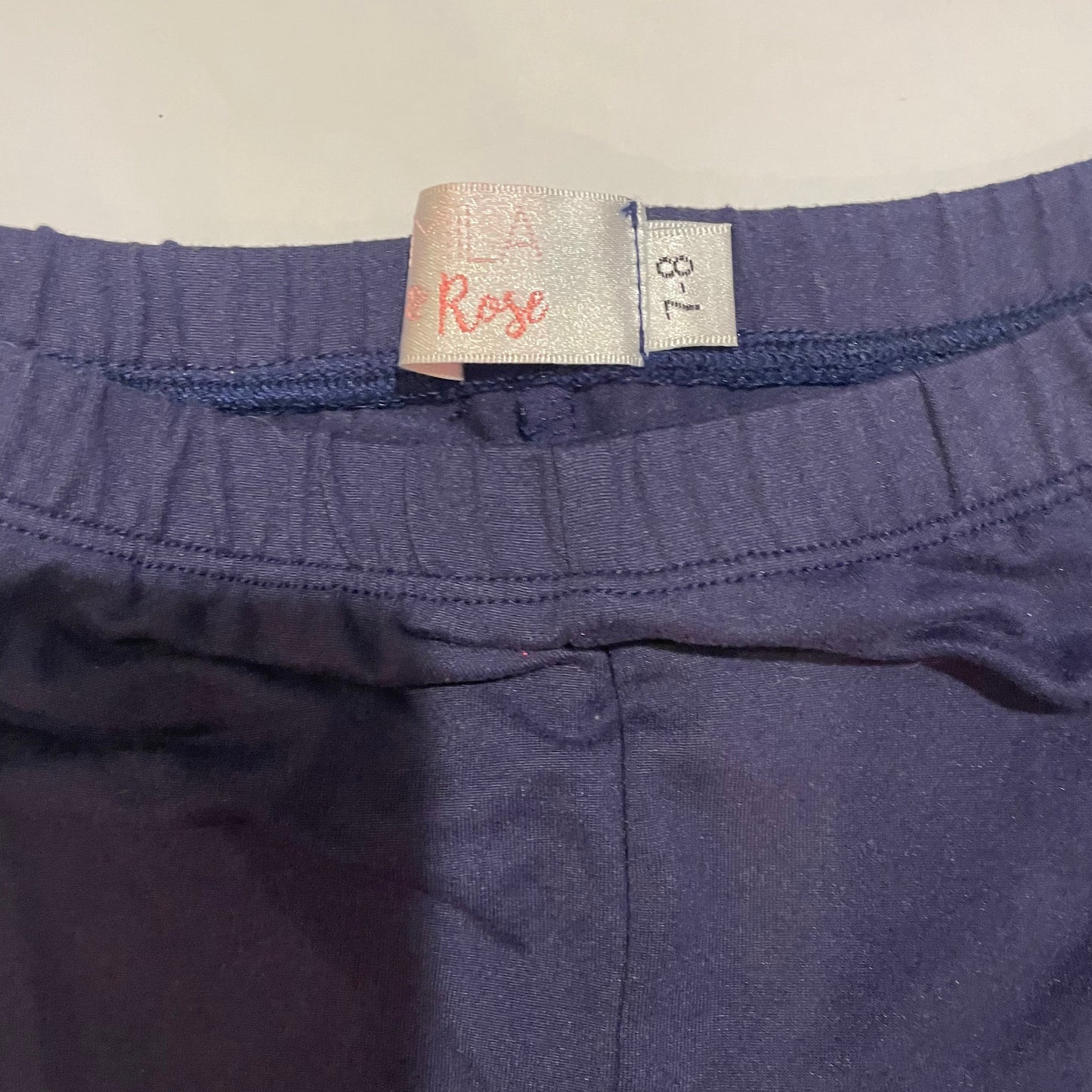 #126 Girls Mila & Rose 7-8 navy leggings New without tag