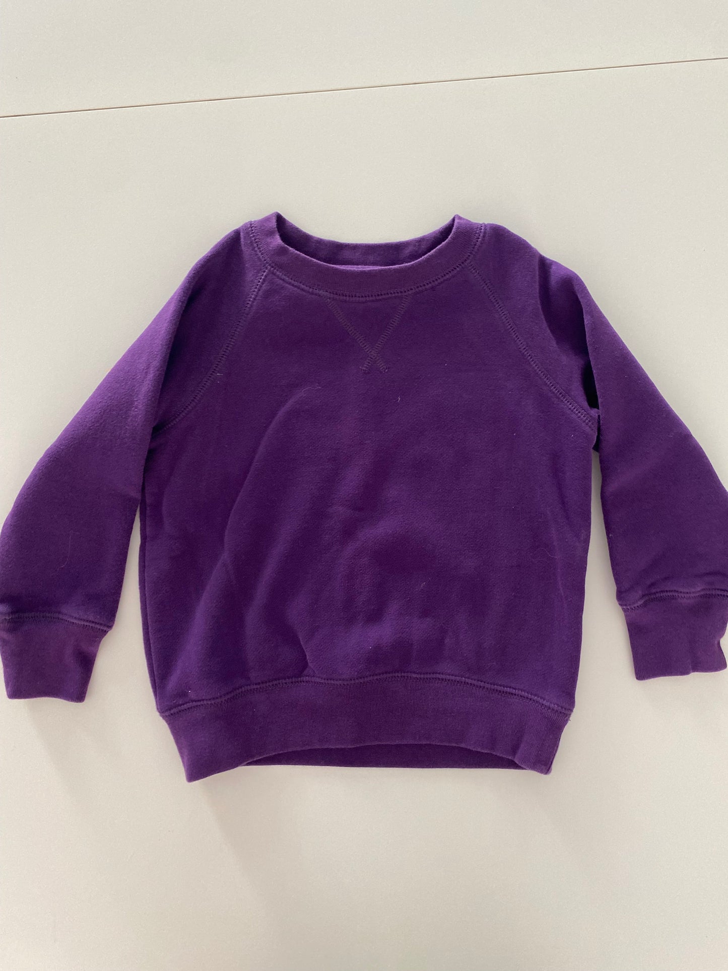 #117-Girls 3T, Primary Purple Sweatshirt, EUC,*reduced*