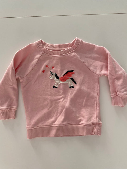 #117-Girls 3T, Hanna Andersson Punk Unicorn Sweatshirt, EUC,*reduced*