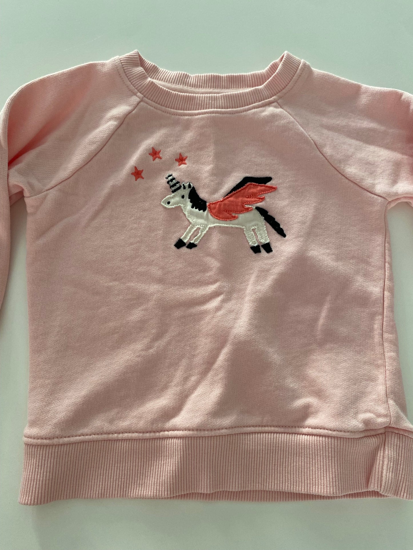 #117-Girls 3T, Hanna Andersson Punk Unicorn Sweatshirt, EUC,*reduced*