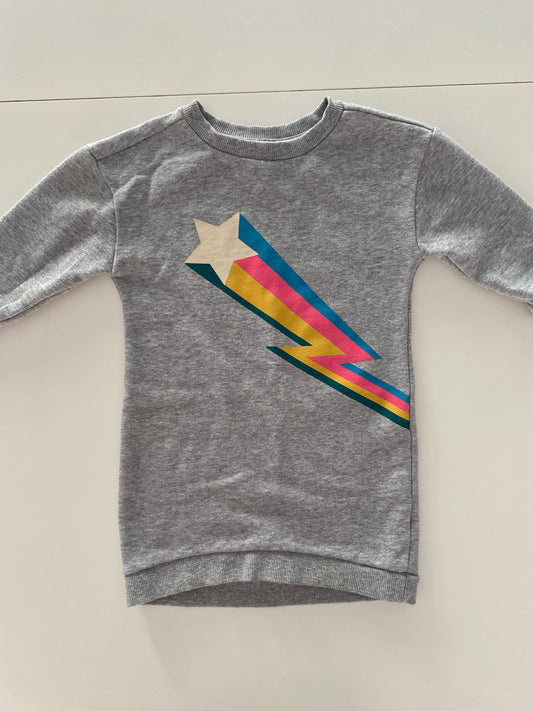 #117- Girls 2T, Gymboree shooting star sweatshirt, VGUC
