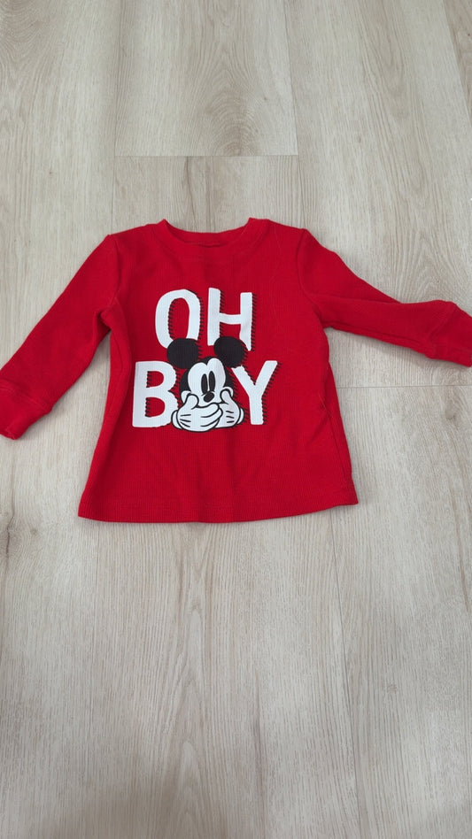 REDUCED! #49 boys Disney Jumping Beans mickey shirt 12 months EUC