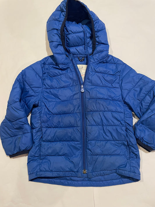 #126 Boys Gap 4T Blue Puffer Coat GUC