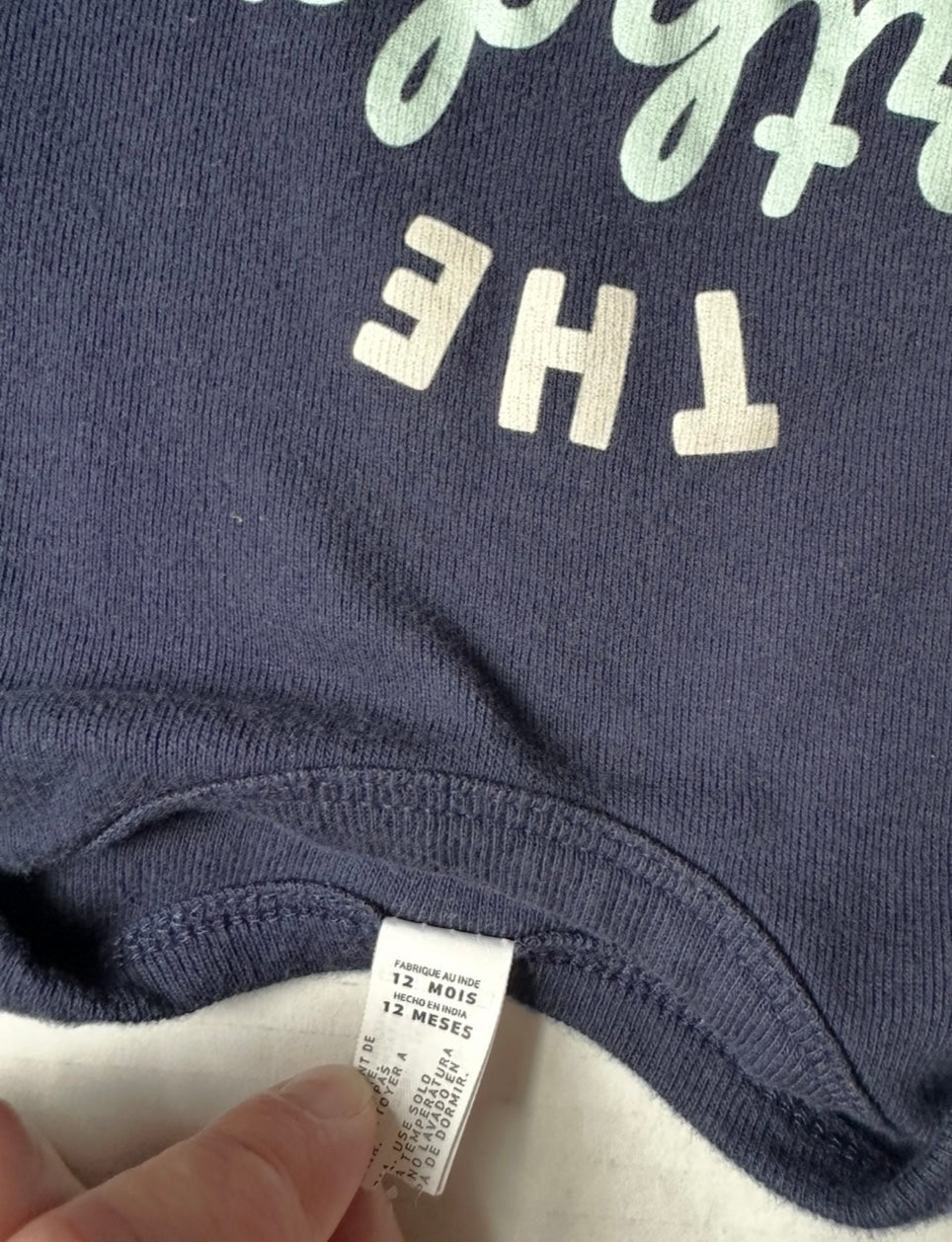 #146 Rabbit Skins Navy Birthday Boy Onesie Boys 12M