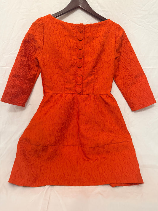 #143 H&M women’s red fit and flare dress size 6