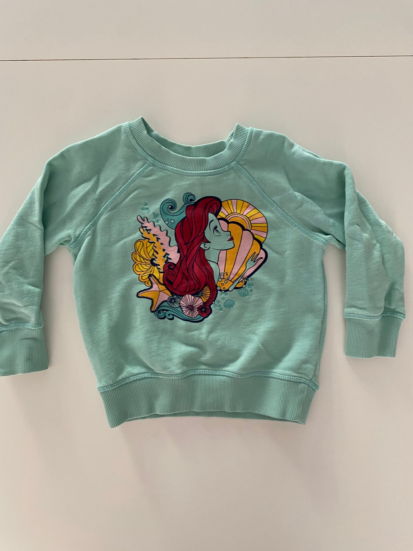 #117-Girls 3T, Hanna Andersson Disney Collection, The Little Mermaid Sweatshirt, EUC