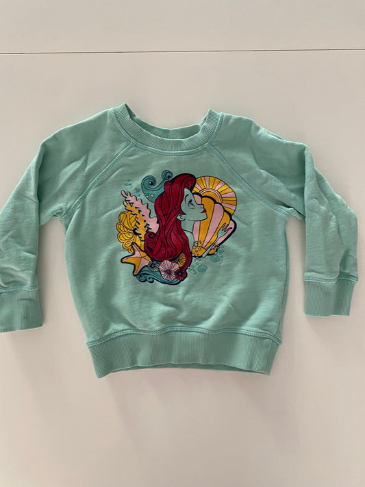 #117-Girls 3T, Hanna Andersson Disney Collection, The Little Mermaid Sweatshirt, EUC