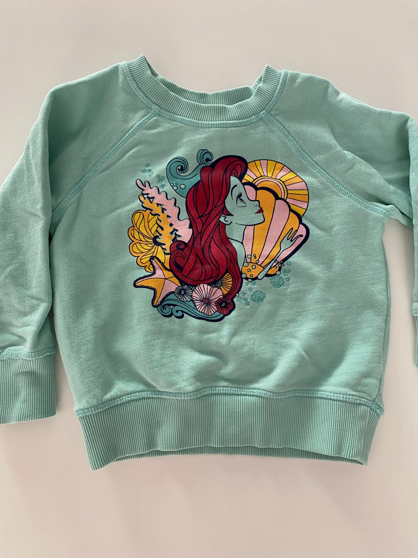 #117-Girls 3T, Hanna Andersson Disney Collection, The Little Mermaid Sweatshirt, EUC