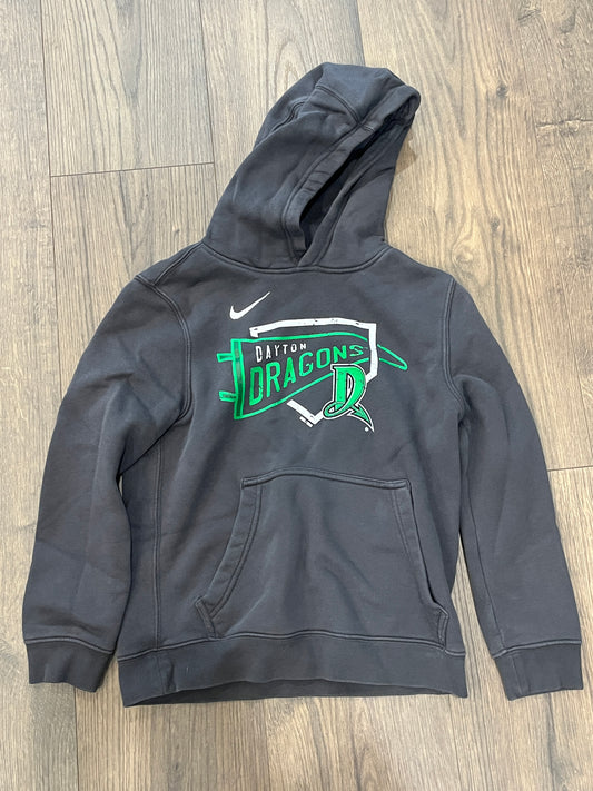 135 Dayton Dragons Dark grey YS nike Hoodie, LN