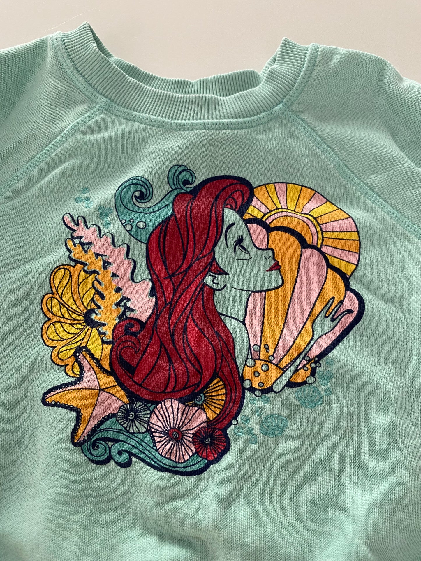 #117-Girls 3T, Hanna Andersson Disney Collection, The Little Mermaid Sweatshirt, EUC