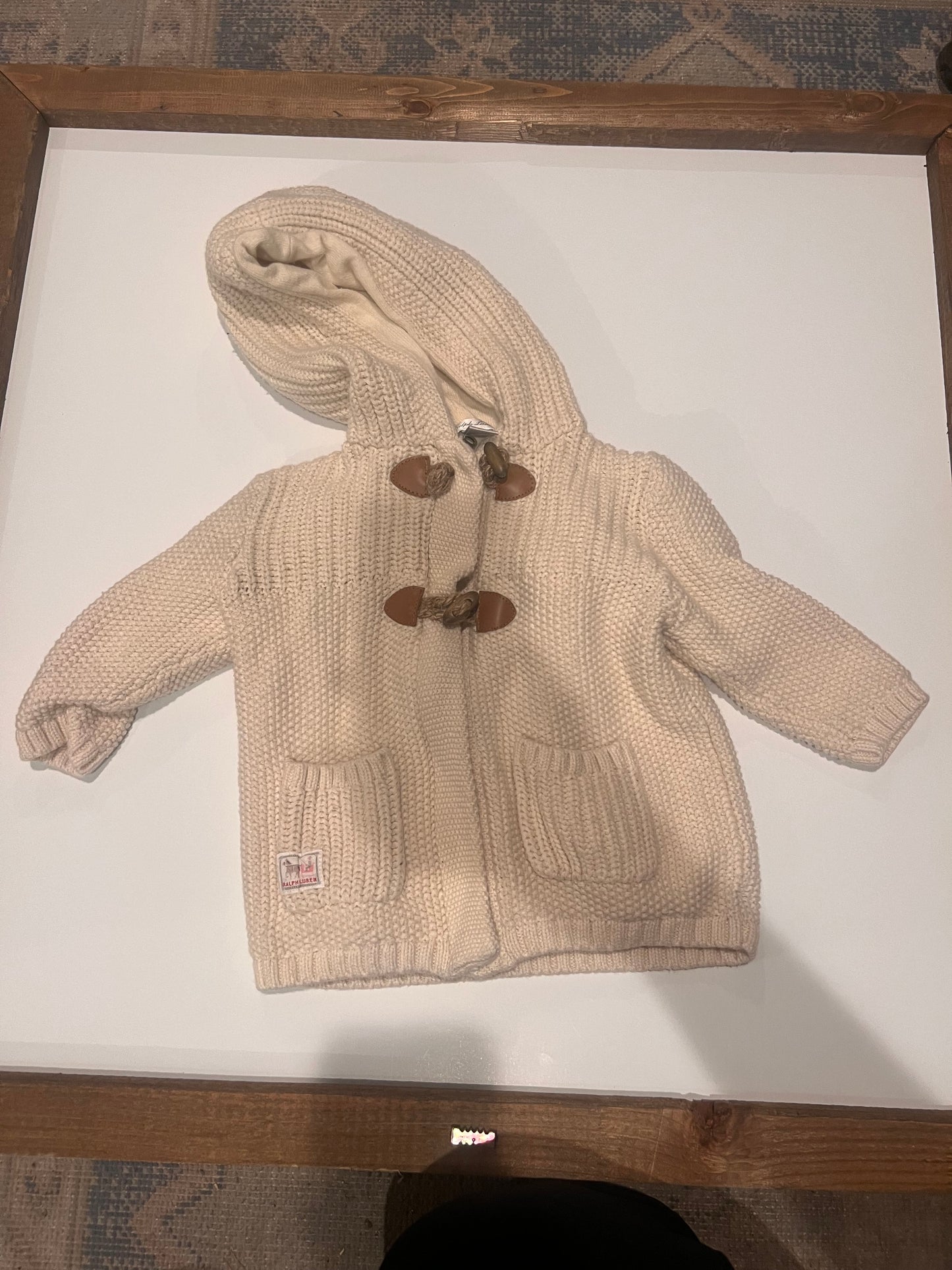 80b 9mo ralph  Lauren cream sweater