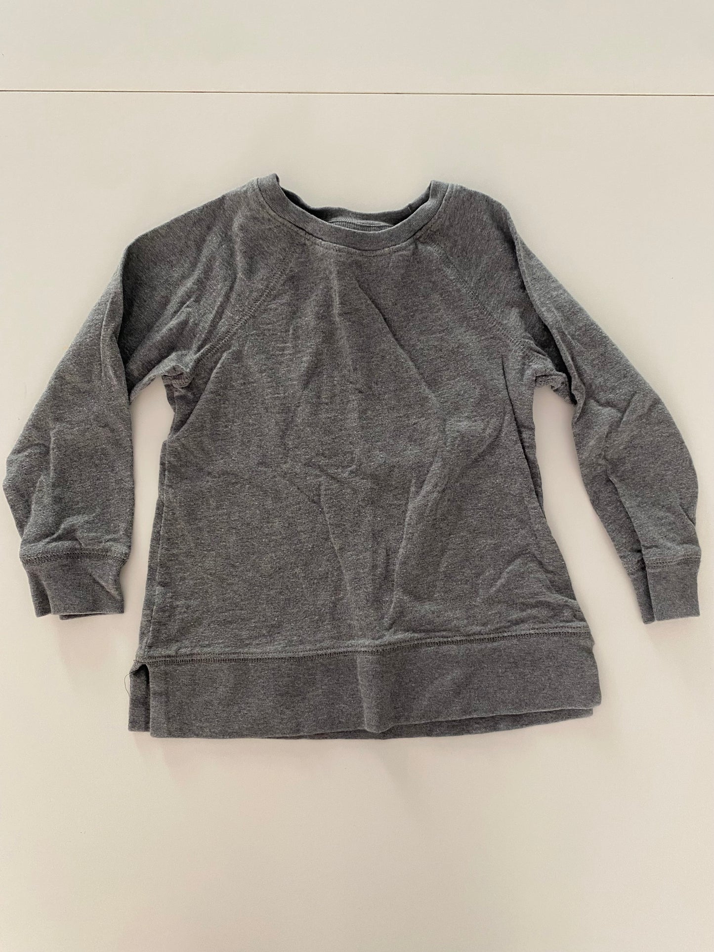 #117-Girls 3T, Cat&Jack pink/white stripe & Primary gray shirt bundle, GUC
