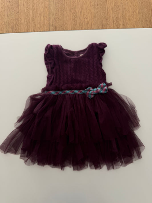 #117, Girls 24M, Matilda Jane plum dress, GUC