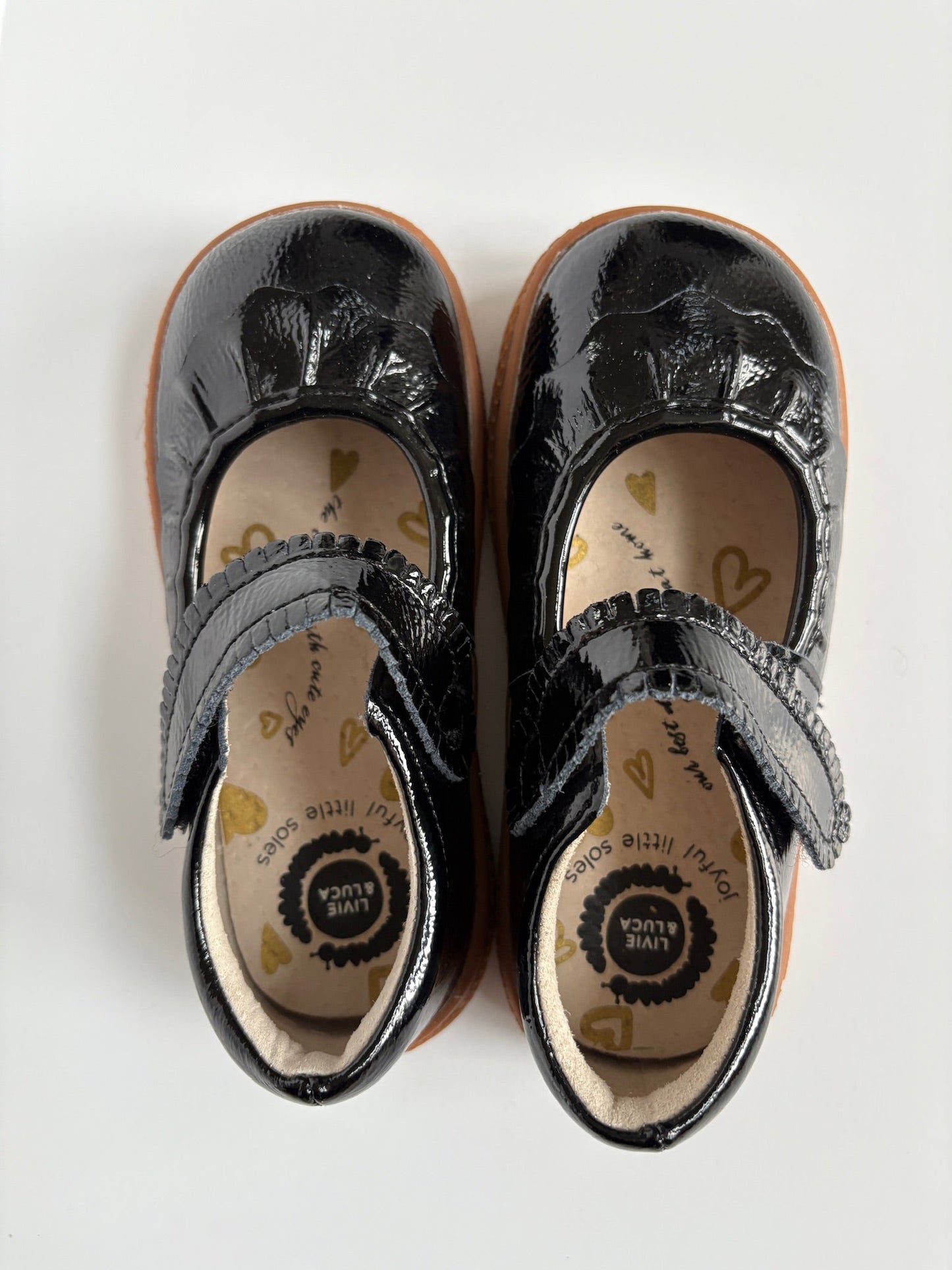 Seller #105 - Size 9c Girls Livie and Luca Black Patent Leather Mary Janes EUC