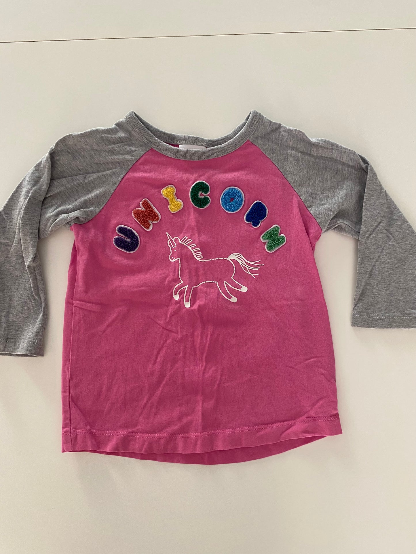 #117-Girls 3T, Hanna Andersson Unicorn shirt, VGUC