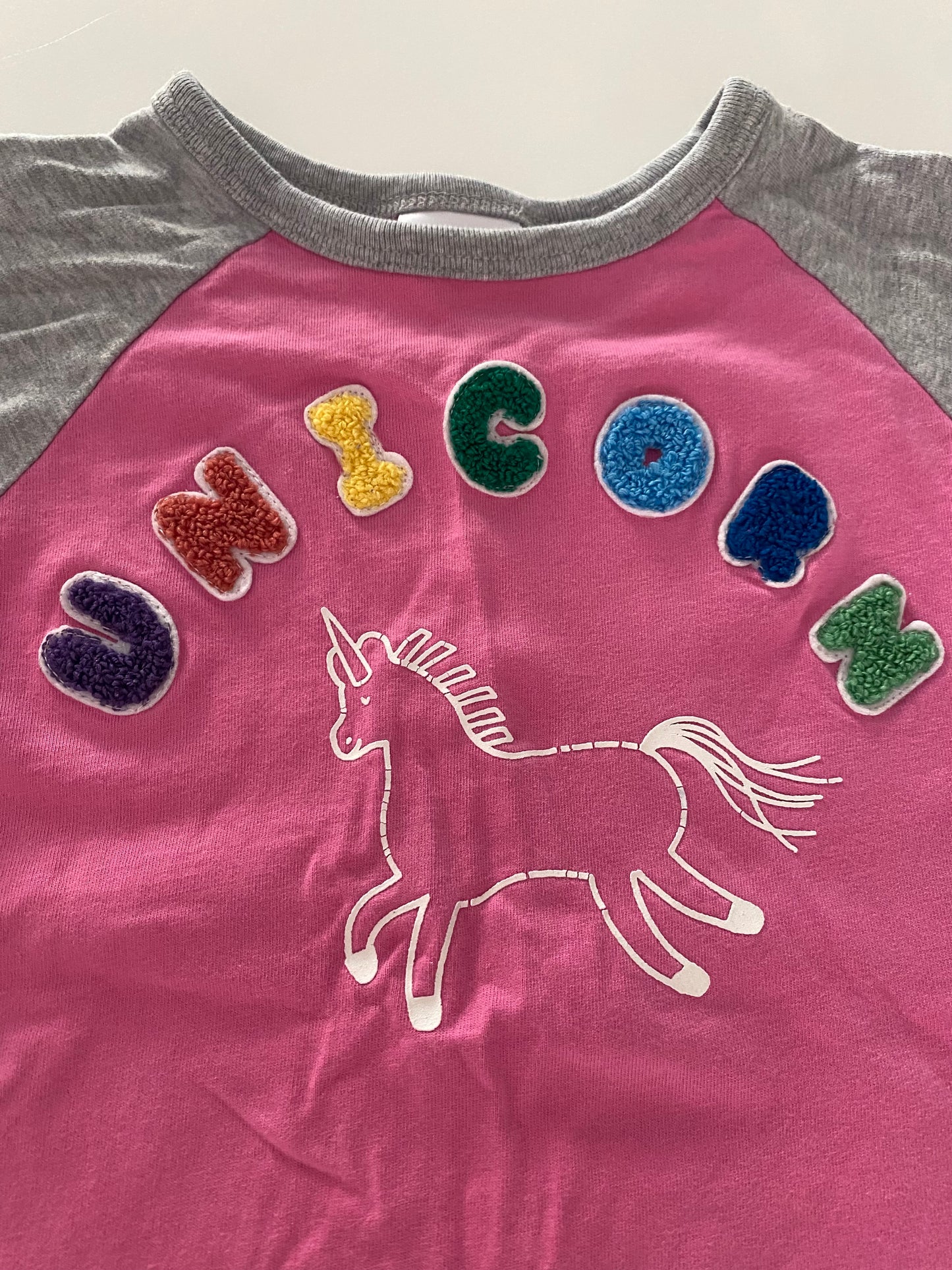 #117-Girls 3T, Hanna Andersson Unicorn shirt, VGUC