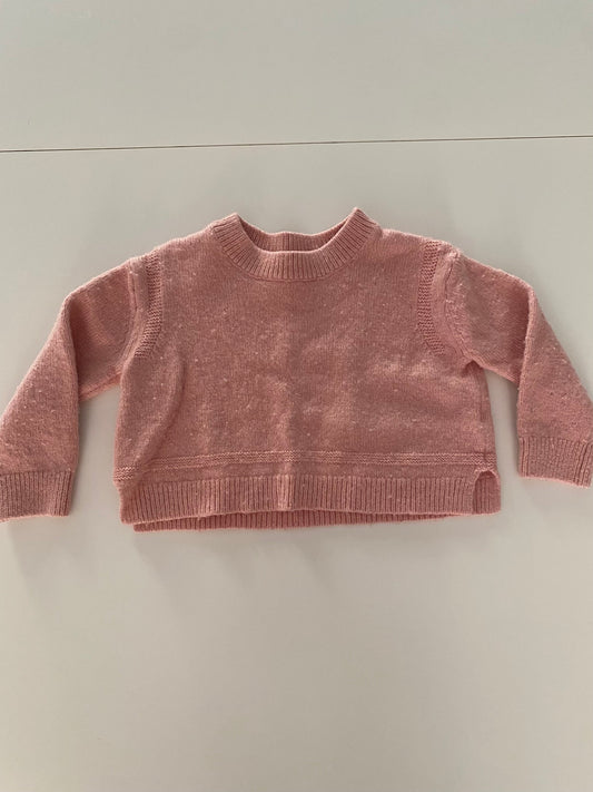 #117-Girls 4T, Boden Pink Cropped Sweater, VGUC,*reduced*