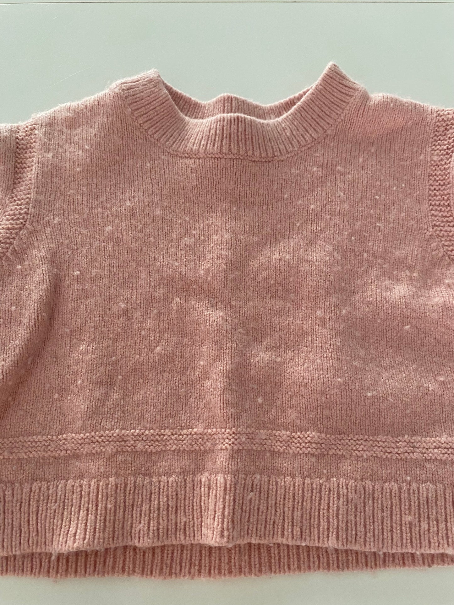 #117-Girls 4T, Boden Pink Cropped Sweater, VGUC,*reduced*
