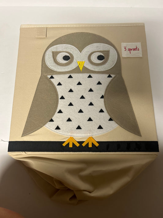 #70 3 Sprouts owl cubby 13inch