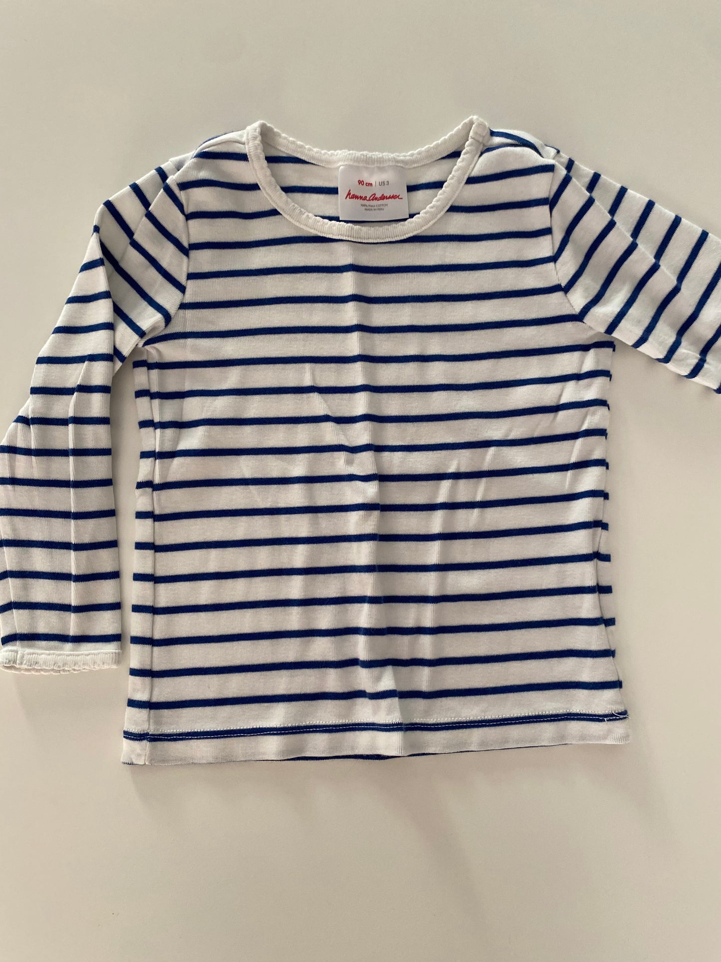 #117- Girls 3T, Hanna Andersson striped shirt bundle, EUC