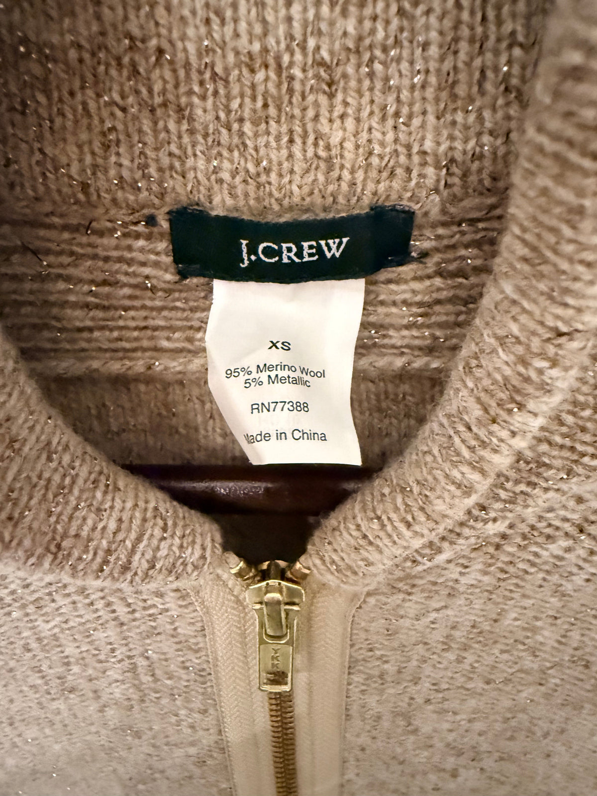 #143 J.Crew zipper sweater women’s size XS